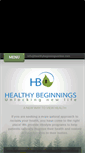 Mobile Screenshot of healthybeginningsonline.com