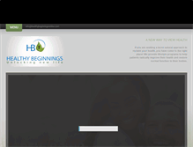 Tablet Screenshot of healthybeginningsonline.com